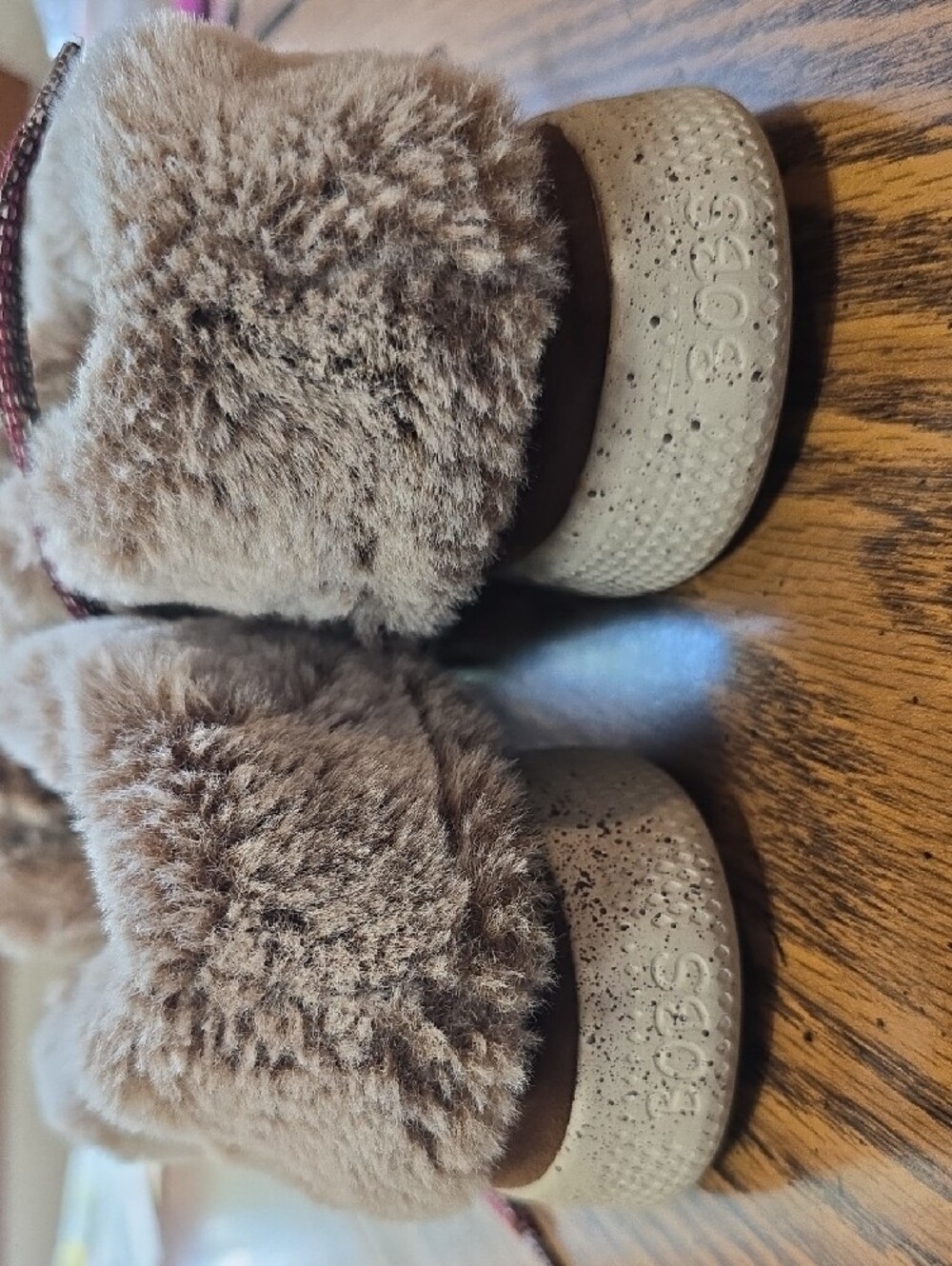 Bobs By Skechers Cozy Brown Fur-Lined Womens Boots/ Shoes - Picture 9 of 11